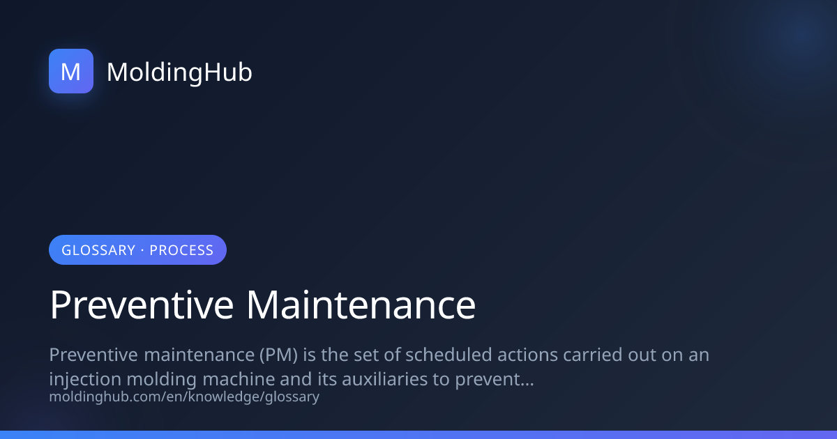 Preventive Maintenance in Injection Molding | MoldingHub