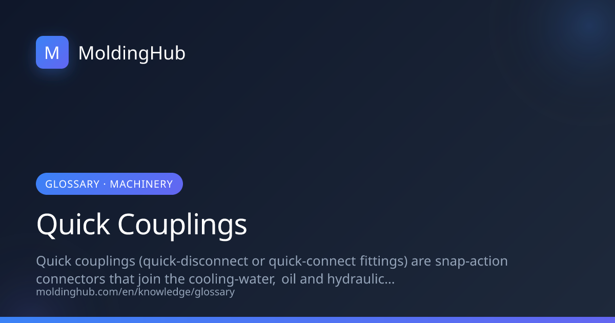 Quick Couplings in Injection Molding | MoldingHub