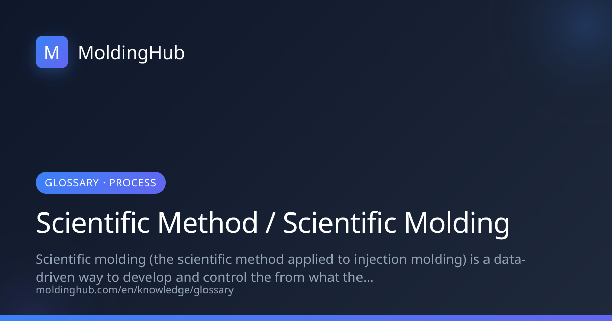 Scientific Method / Scientific Molding in Injection Molding | MoldingHub